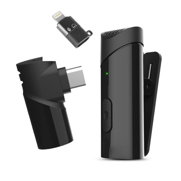 Mobile Phone Outdoor Live Broadcast Noise Reduction Recording Wireless Lavalier Microphone - Image 4