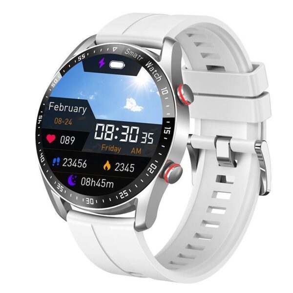 Smart Watch ECG PPG Business Stainless Steel Strap Bluetooth Call - Image 9