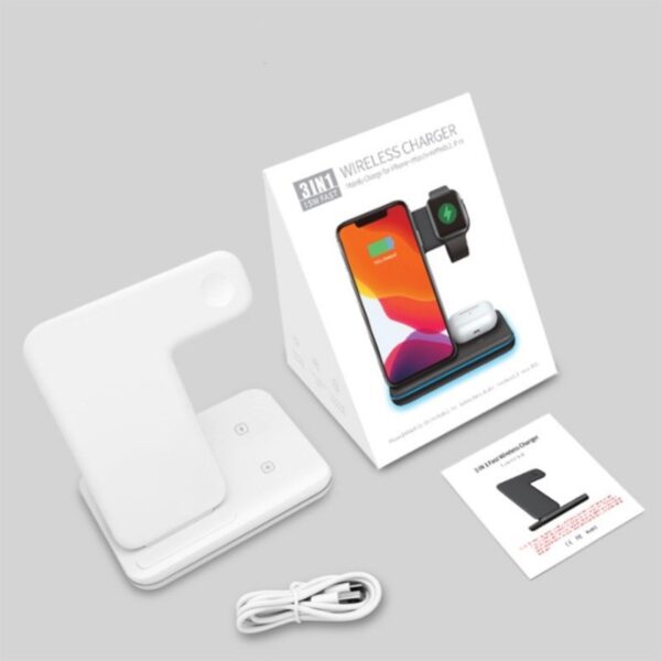 Compatible With Three-in-one Bracket Wireless Charger Mobile Phone Wireless Charger - Image 2