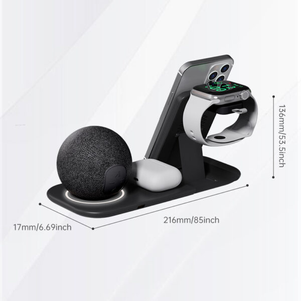 Multi Functional White Noise Ambient Light Alarm Clock Bluetooth Speaker - Image 5