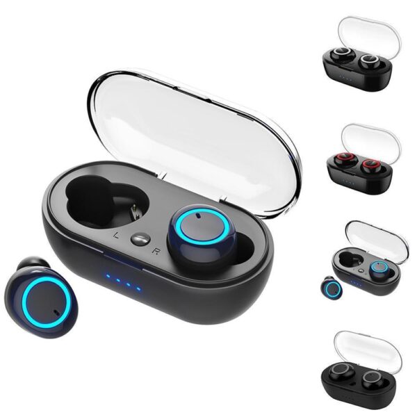 Y50 TWS Bluetooth Wireless Headset Stereo Sports Earbud Smart Phone Charging Box - Image 2
