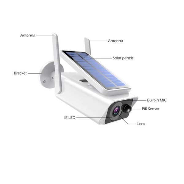 Wireless Wifi Solar Rechargeable Battery Camera - Image 4