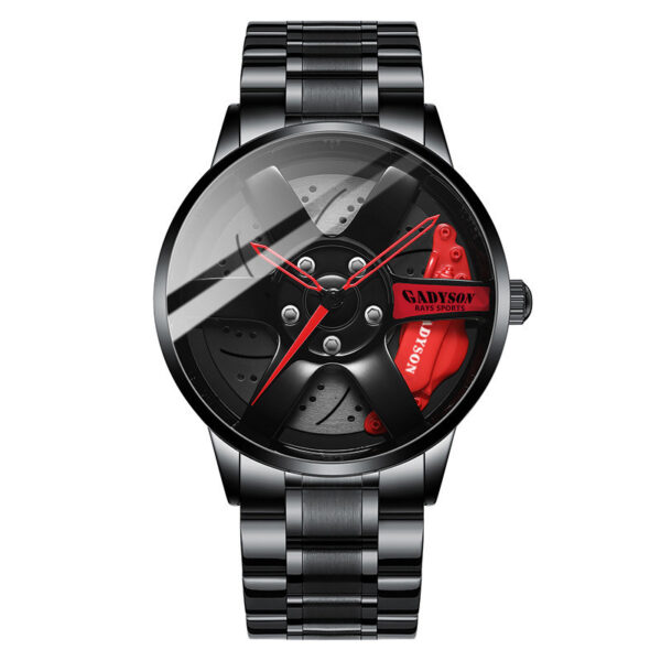 Watch Men's Watches Steel Band Quartz Watch Wheels Hollow Out - Image 2