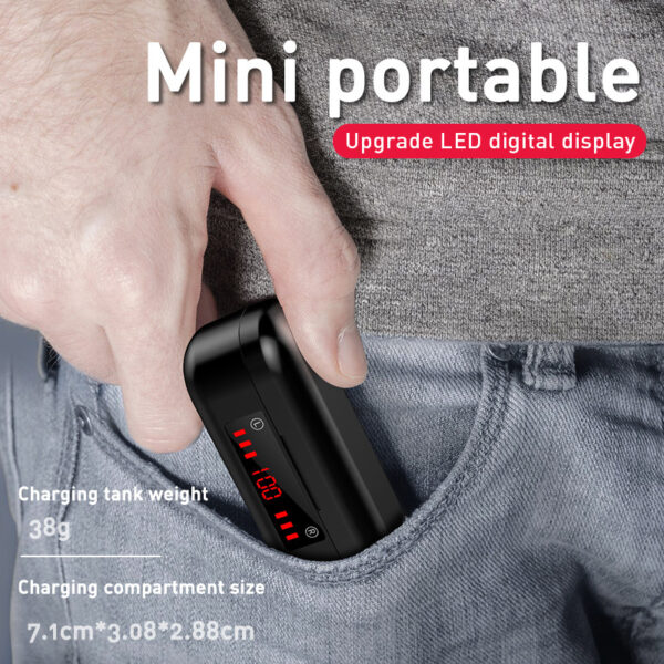 M7 Button Bluetooth Headset Digital Display Bluetooth Headset Binaural Bluetooth Headset With Charging Compartment Bluetooth Headset - Image 5