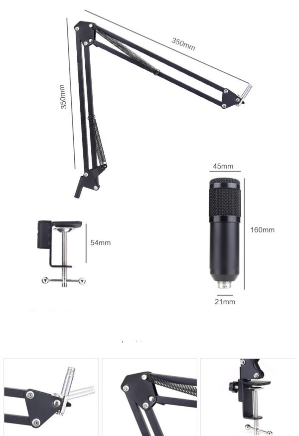 192KHz 24Bit High Sampling Rate Computer USB Microphone BM-800 Condenser Microphone - Image 3