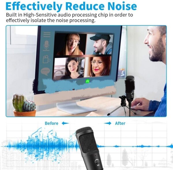 Compatible with Apple, Live Recording Microphone Desktop Tripod Set - Image 3
