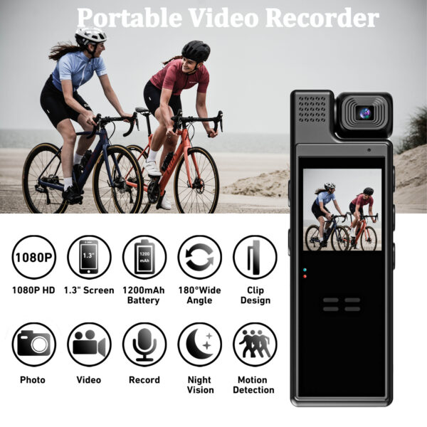 L9 HD Night Vision Conference Recorder Outdoor Sports Camera - Image 8