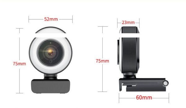USB 1080P auto focus AF fill light beauty camera - Image 5