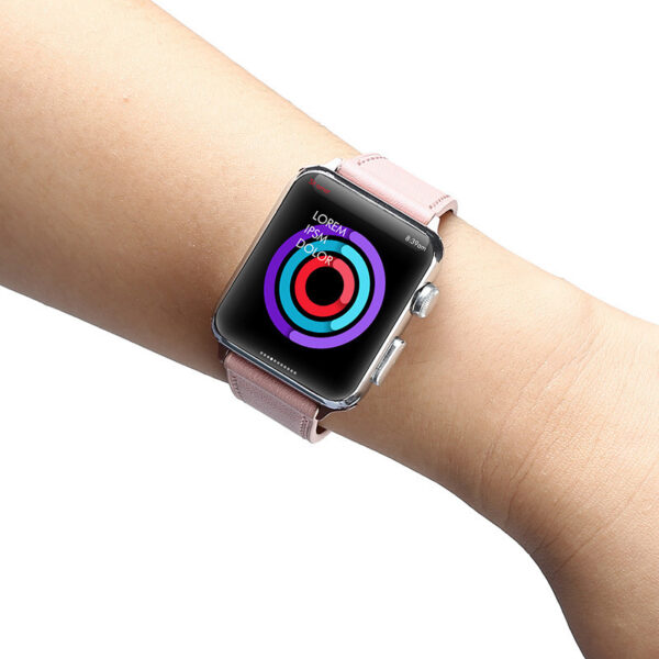 Leather smart watch strap - Image 4