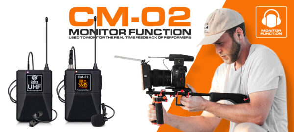 Wireless Microphone With Monitor Lavalier Camera Radio Microphone SLR Interview Recording - Image 2