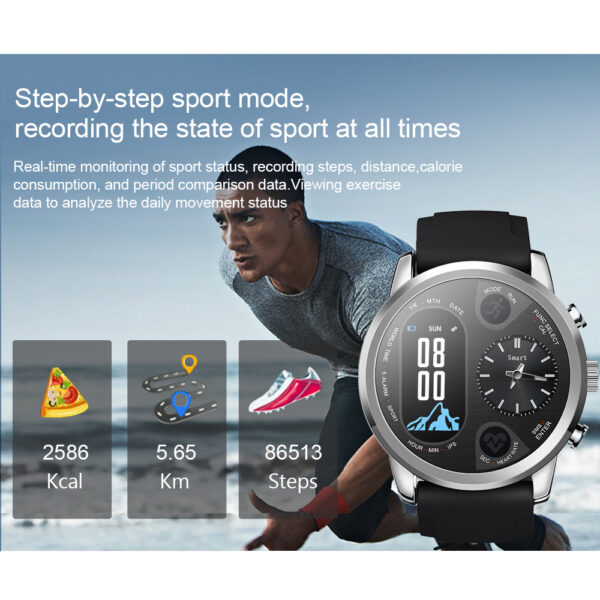 Smart watch with dual time zone display - Image 2