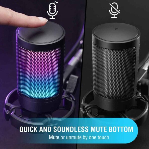 USB Condenser Gaming Microphone, For PC PS4 PS5 - Image 4