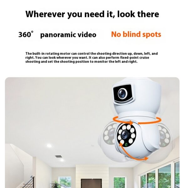 Lamp Head Type Surveillance Mobile Phone Remote Camera - Image 2