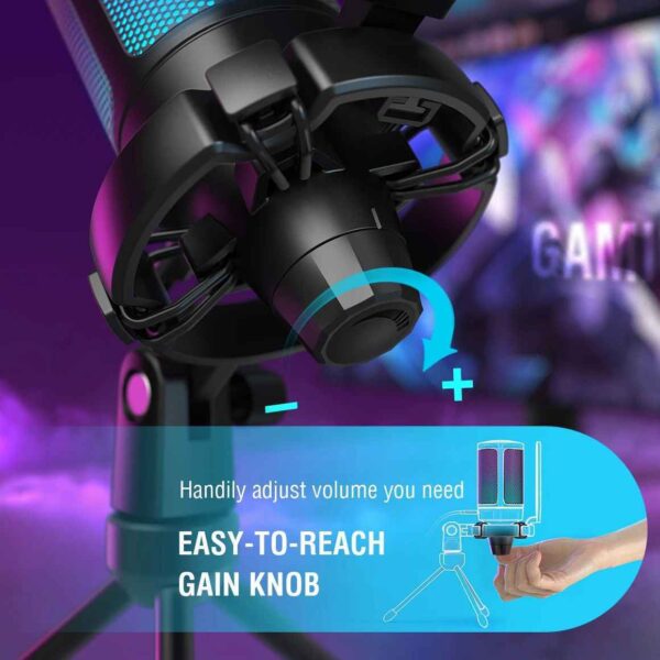 USB Condenser Gaming Microphone, For PC PS4 PS5 - Image 3