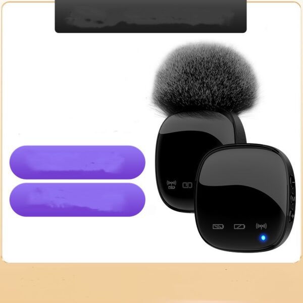 Clip-on Wireless Microphone One Drag Two Bluetooth Noise Reduction - Image 2
