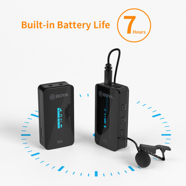 Wireless Little Bee Clip-on Microphone Mobile DSLR Camera - Image 2
