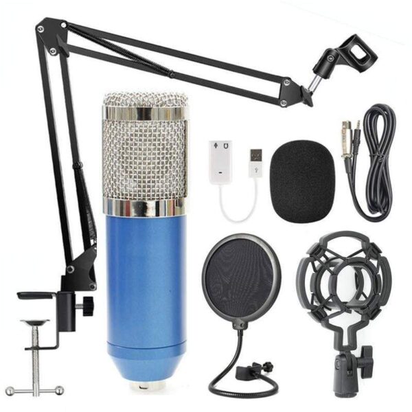 Bm-800 Network K Song Anchor Microphone Set Usb Sound Card 35 Bracket Blowout Prevention Net Condenser Microphone Set - Image 3