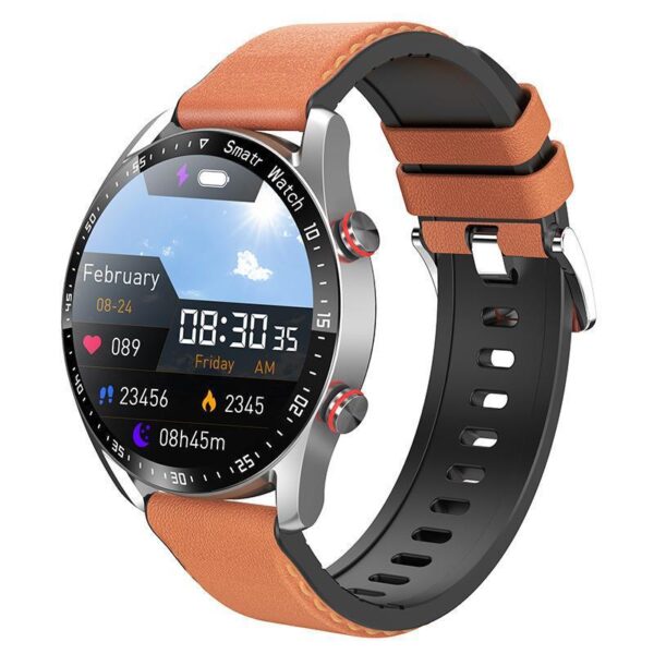 Smart Watch ECG PPG Business Stainless Steel Strap Bluetooth Call - Image 7