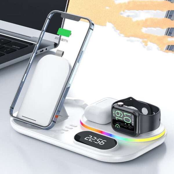 Magnetic Mobile Phone Wireless Charging Treasure 13 Wireless Four-in-one Watch Charging Power Bank - Image 6
