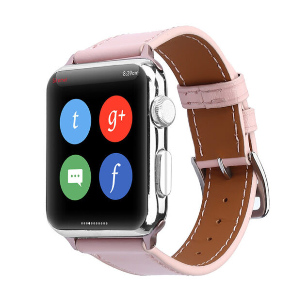 Leather smart watch strap - Image 2