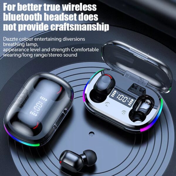 Mini Wireless Earbuds - Earbud Headphones With Digital Display Bluetooth Earbuds TWS 5.3 Wireless Headphones Earphone Waterproof For All Phones - Image 2