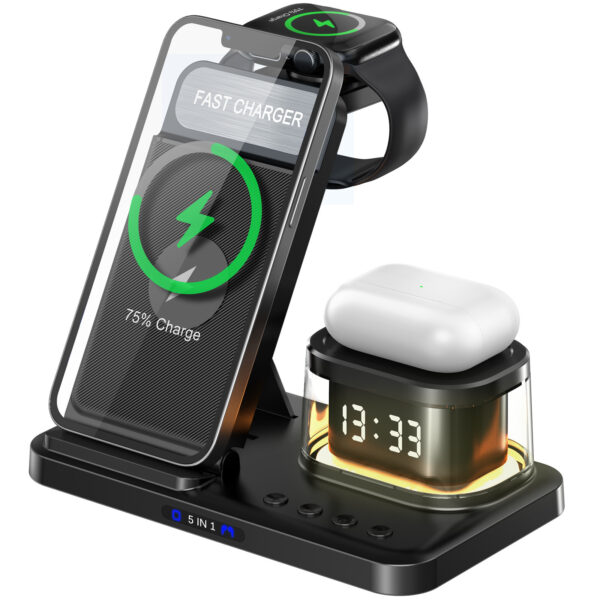 Creative Wireless Charging Three-in-one Folding Bracket - Image 2