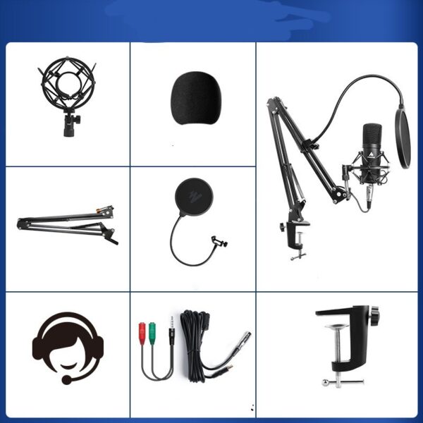 Mobile Phone K Song Capacitor Computer Recording Microphone Wired Microphone Mic - Image 6