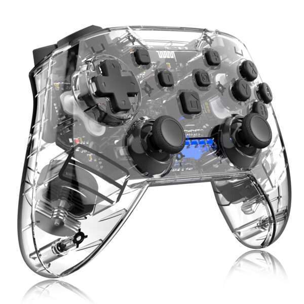 Wireless Wake-up Burst SwitchPRO Bluetooth Transparent Lighted Gamepad - Image 2