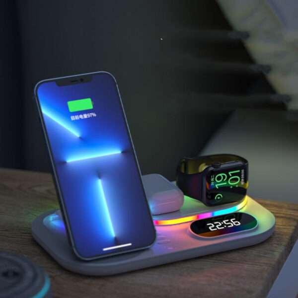 Magnetic Mobile Phone Wireless Charging Treasure 13 Wireless Four-in-one Watch Charging Power Bank - Image 5
