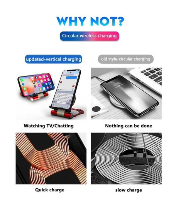 Iron Man Metal QI Wireless Charger Stand Desktop Mobile Phone Charger - Image 2
