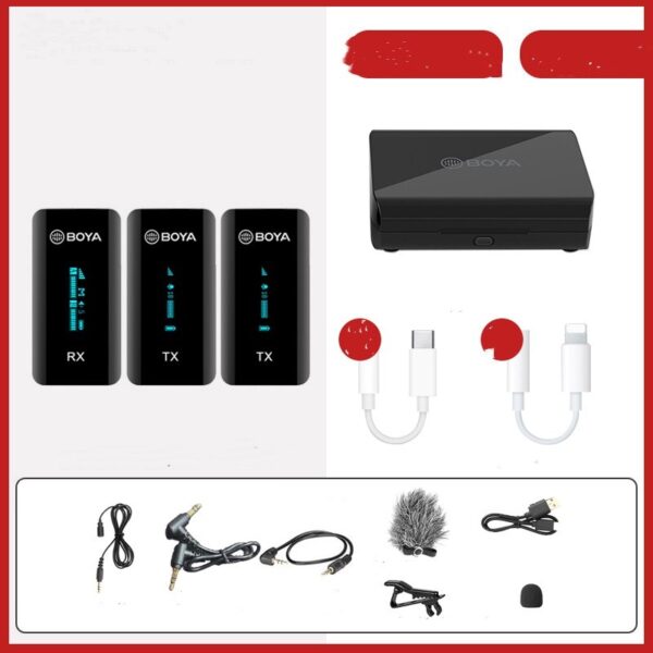 Wireless Little Bee Clip-on Microphone Mobile DSLR Camera - Image 4