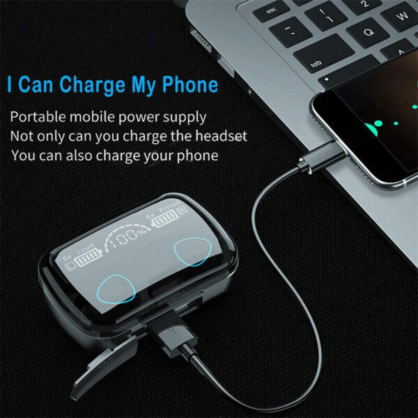 TWS Wireless 5.1 Waterproof Bluetooth Sports Waterproof Earphones - Image 6