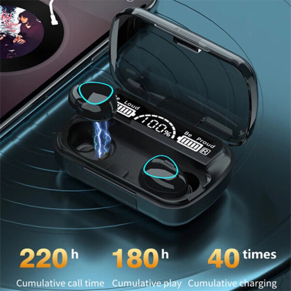 TWS Wireless 5.1 Waterproof Bluetooth Sports Waterproof Earphones - Image 2