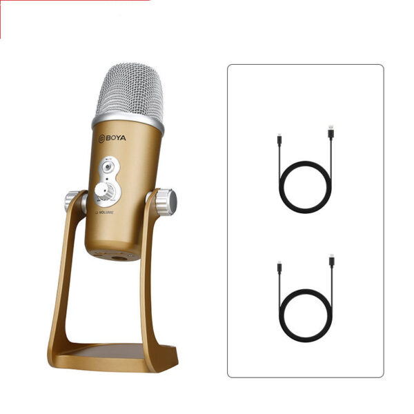 Condenser Microphone Eat Broadcast  Recording Built-in Sound Card - Image 5