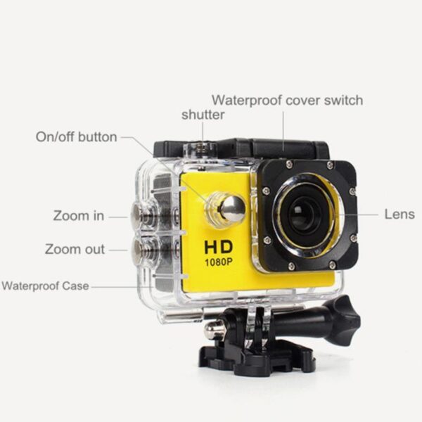 HD High-definition 1080P Action Sports Waterproof  DV Camera - Image 4